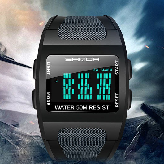 Reloj Deportivo Sanda Resistente al Agua con Pantalla Digital - Image 5