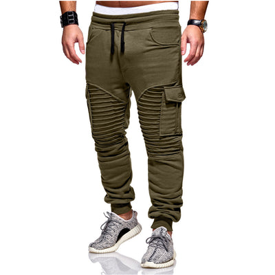 Pantalones de Entrenamiento con Pliegues y Bolsillos Laterales Amplios para Hombre - Image 6