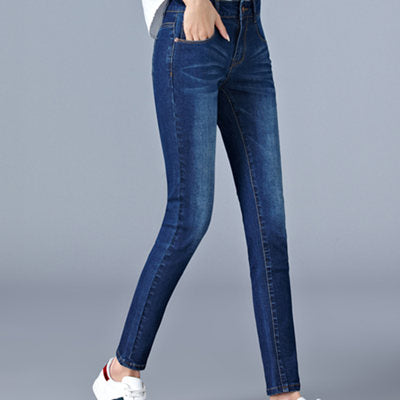 Jeans Talle Alto Ajustado con Stretch