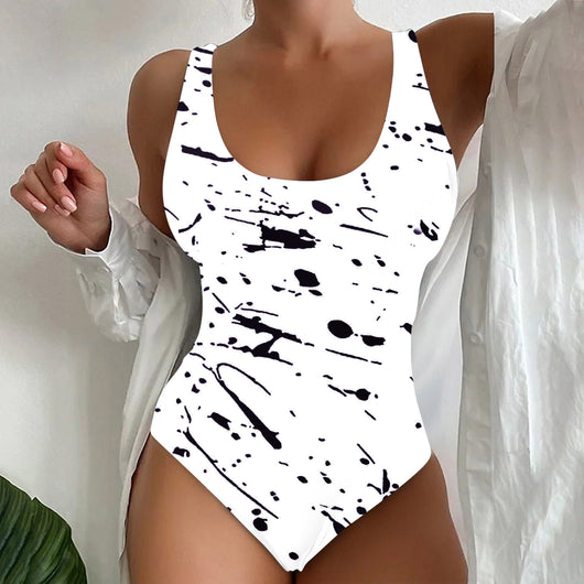 Traje de Baño Enterizo para Mujer con Contraste 3D - Diseño Moderno Playero - Image 22