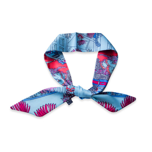 Pañuelo de Rayas Geométricas Elegante en Tela Twill - Image 19