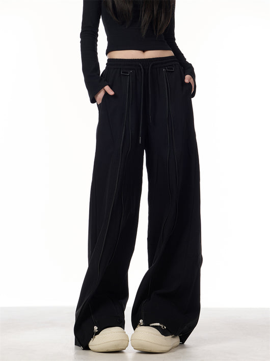 Pantalones Anchos de Patchwork para Mujer - Diseño Casual y Versátil - Image 21