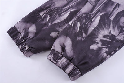 Chaqueta Blazer Oversize Estampado Completo Solapa Clásica para Hombre - Image 15