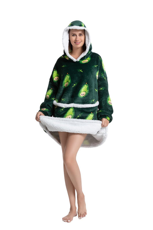 Pijama Sudadera con Capucha y Manta - Abrigo Cálido Versátil - Image 6