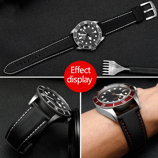Correa de Reloj Nylon Canvas Tiansuo Haixing para Hombre - Image 3