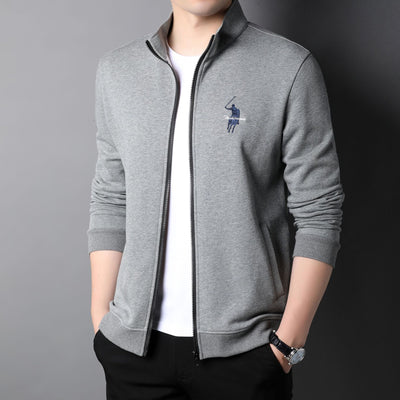Chaqueta Casual de Algodón con Cierre y Bordados para Hombre - Image 15