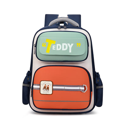 Mochila Escolar Infantil con Letras de Caricaturas Estilo Británico - Image 9