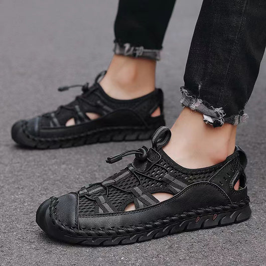 Sandalias Tejidas a Mano con Protección de Dedo - Cómodas y Seguras - Image 14