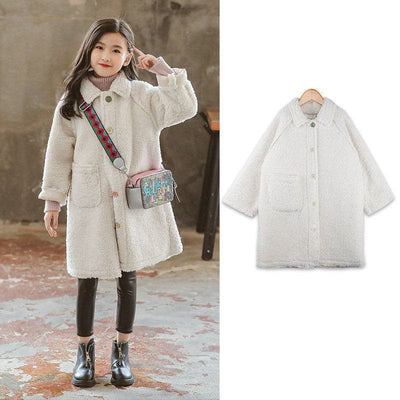 Chaqueta Acolchada para Niña con Forro de Borrego - Otoño e Invierno - Image 9