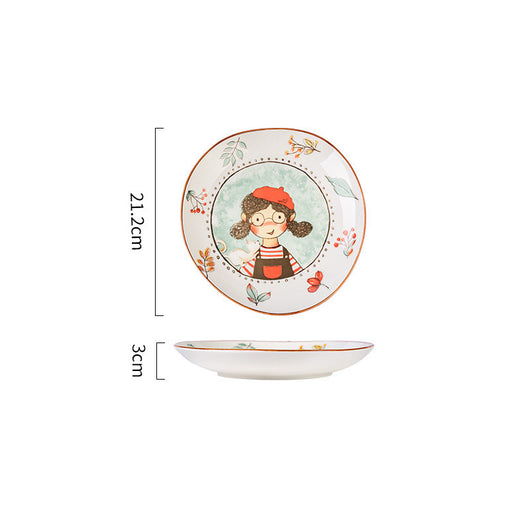 Juego de Platos para Arroz de Cerámica con Diseño de Cuento de Hadas - Image 8