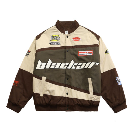 Chaqueta Motociclista Estilo Universitario Hombre - Diseño Minimalista Moderno - Image 3