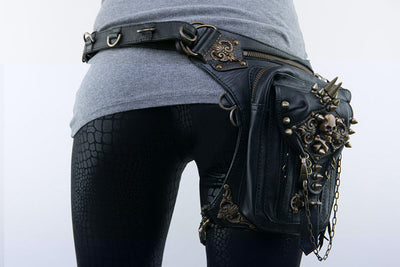 Bolsa Steampunk Estilo Locomotora - Bandolera Messenger con Compartimento para Móvil - Image 11