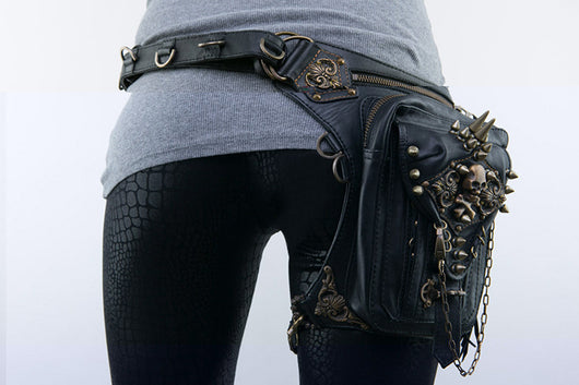 Bolsa Steampunk Estilo Locomotora - Bandolera Messenger con Compartimento para Móvil - Image 11