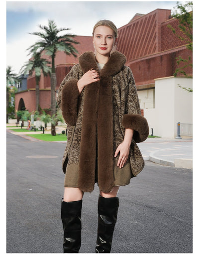 Capa de Abrigo Tejida en Pelaje Sintético para Mujer - Calidez y Elegancia - Image 12