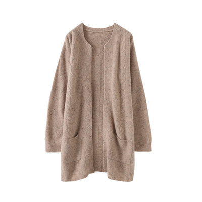 Cardigan de Lana con Cuello Redondo para Mujer - Image 5