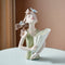 Escultura Decorativa Abstracta de Resina - Figura Femenina Nórdica para Sala de Estar