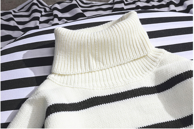 Suéter Cuello Alto Otoño Invierno Hombre Niño Estilo Casual Versátil - Image 7