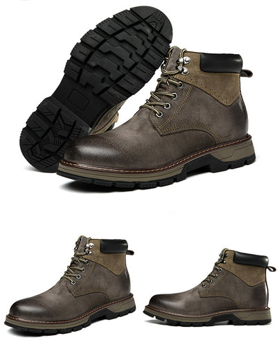 Botas Martin de Cuero para Hombre - Estilo Británico Clásico - Image 15
