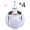 4 Pieces White US