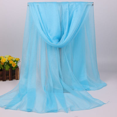 Foulard Largo de Gasa para Mujer - Protección Solar y Estilo Versátil - Image 15