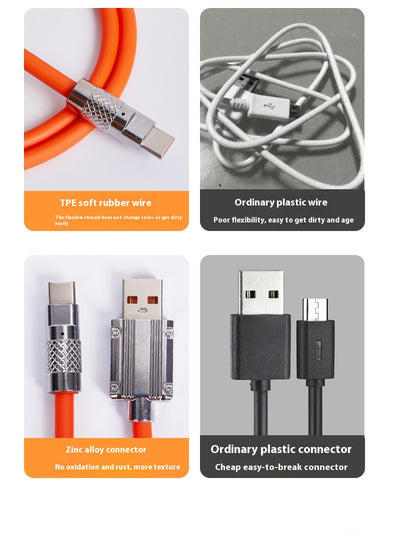 Cable de Carga Rápida Zinc Alloy para Móvil - Transferencia de Datos - Image 20