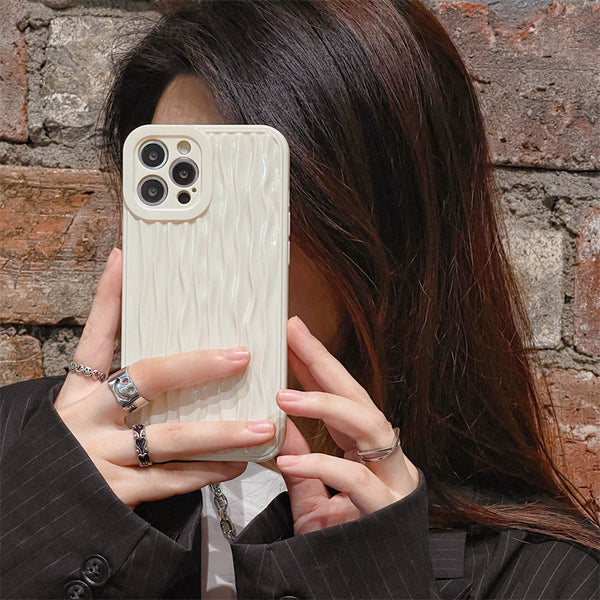 Funda Protectora Blanca Corrugada para Celular