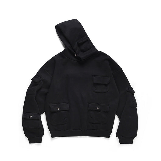 Sudadera Funcional con Capucha y Múltiples Bolsillos para Hombre - Image 9