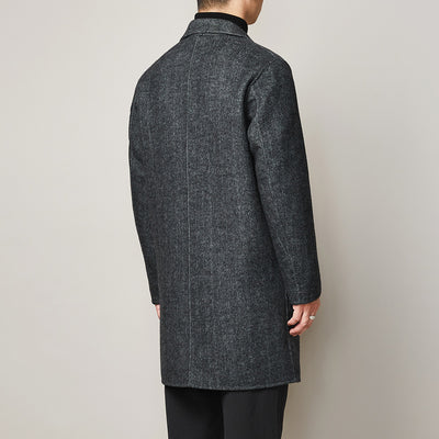 Abrigo Largo de Lana para Hombre - Gabardina Casual de Invierno - Image 8