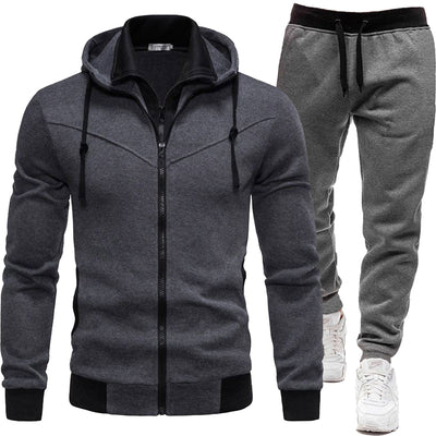 Conjunto Deportivo Patchwork: Chaqueta y Pantalón de Largo Casual - Image 14