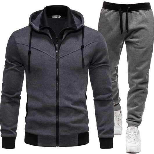 Conjunto Deportivo Patchwork: Chaqueta y Pantalón de Largo Casual - Image 14