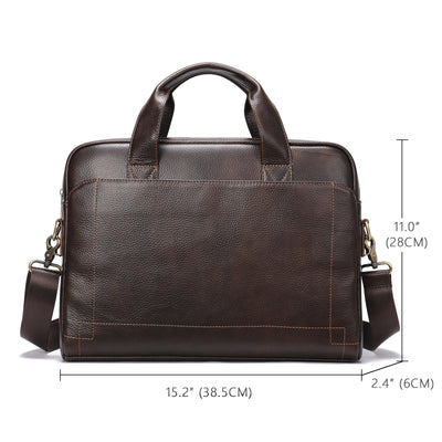 Bolso de Cuero Genuino para Hombre - Piel de Res Primera Calidad - Image 3