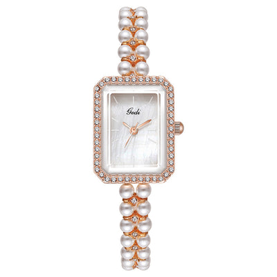 Reloj de Cuarzo Creativo para Mujer con Perlas de Concha - Image 7