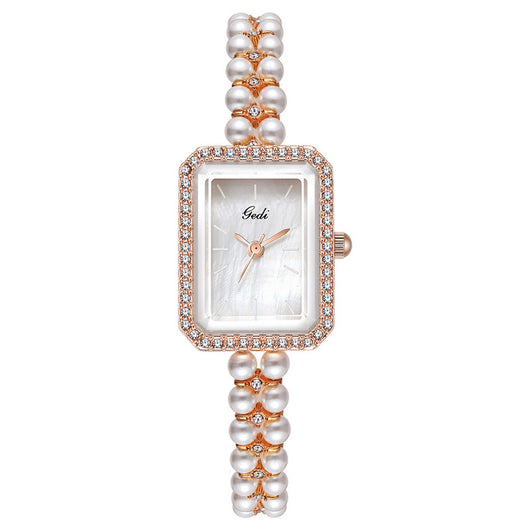 Reloj de Cuarzo Creativo para Mujer con Perlas de Concha - Image 7