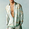 Camisa Casual Holgada con Estampa 3D para Hombre