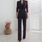 Blazer Ejecutivo Doble Botonadura Ajustado para Mujer