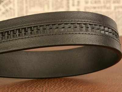 Cinturón de Cuero con Hebilla Automática Cobra para Hombre - Image 11