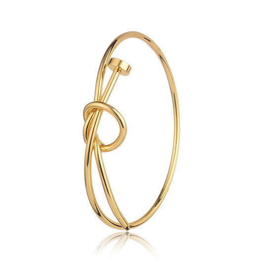Pulsera de Cobre Tejida con Nudos y Tornillos - Image 3
