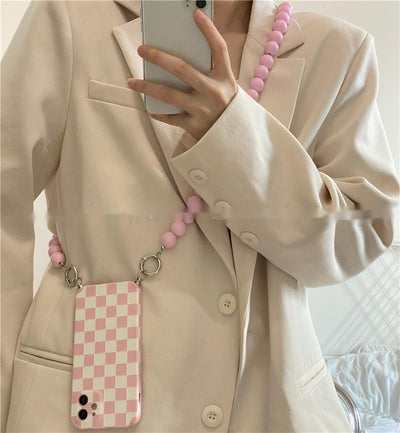 Funda para Celular con Cadena de Cuentas Diagonal - Image 8