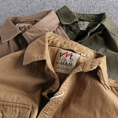 Chaqueta Camisa Multibolsillos para Trabajo - Lavado Fácil - Image 16