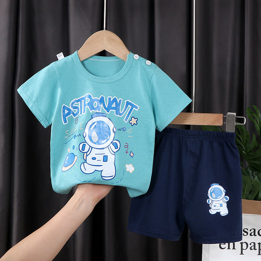 Conjunto de Dos Piezas en Algodón con Mangas Cortas para Niños y Niñas - Image 14