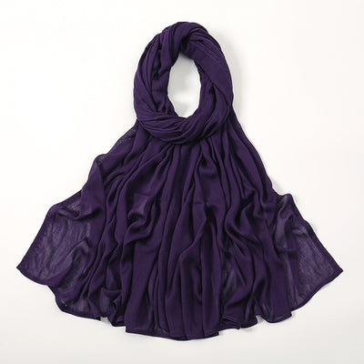 Pañuelo Modal Rayon Malayo Indonesio Colores Sólidos Transpirable - Image 32