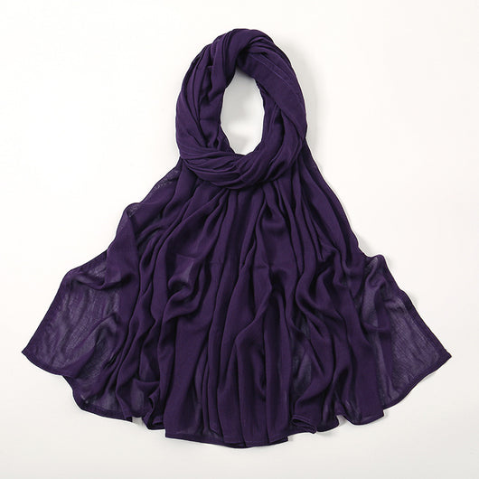 Pañuelo Modal Rayon Malayo Indonesio Colores Sólidos Transpirable - Image 32