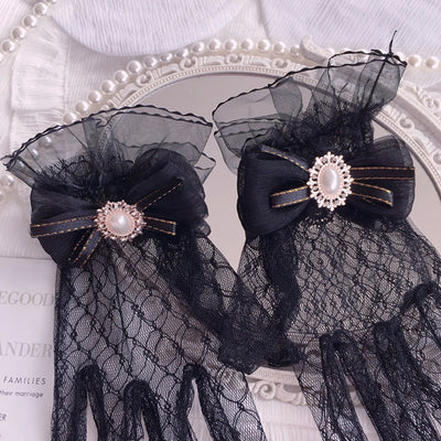 Guantes de Encaje para Boda y Fiesta Estilo Lolita Elegante - Image 15