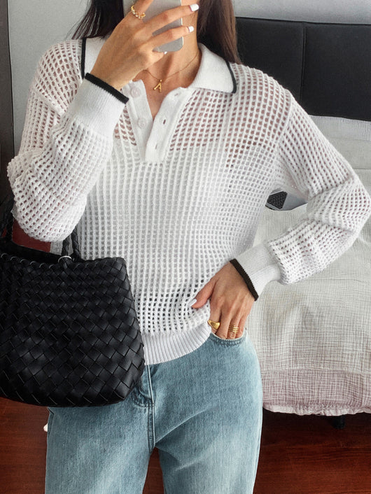 Blusa Larga Calada para Mujer - Diseño Moderno Otoño Invierno - Image 12