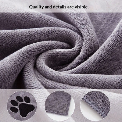 Toalla de Baño para Mascotas Secado Rápido Microfibra Extra Absorbente - Image 13