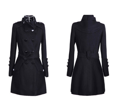 Abrigo de Lana Mujer Largo Estilo Coreano - Image 10
