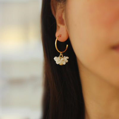 Conjunto de Joyería en Porcelana Hueso con Diseño Artístico Osmanthus - Image 7
