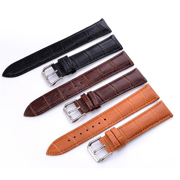 Correa de Cuero para Reloj con Patrón Slub y Diseño Minimalista