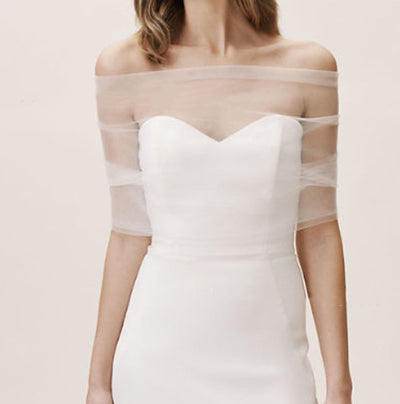 Capa Nupcial de Malla Perla Elegante y Ligera - Image 10