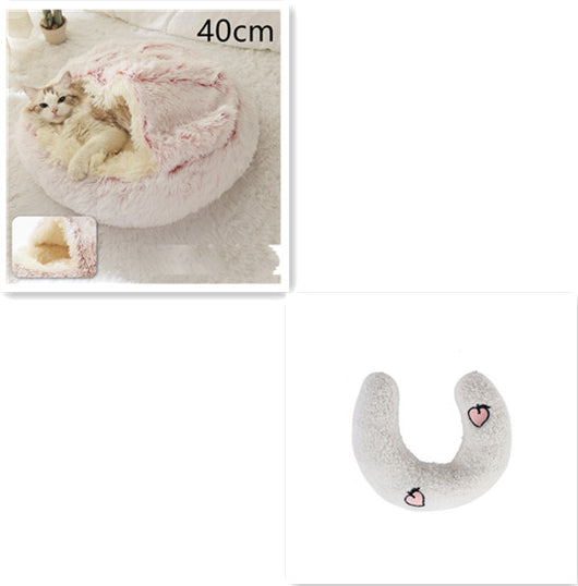Cama 2 en 1 para Perros y Gatos - Cama Cálida de Felpa Suave Tipo Casa - Image 120